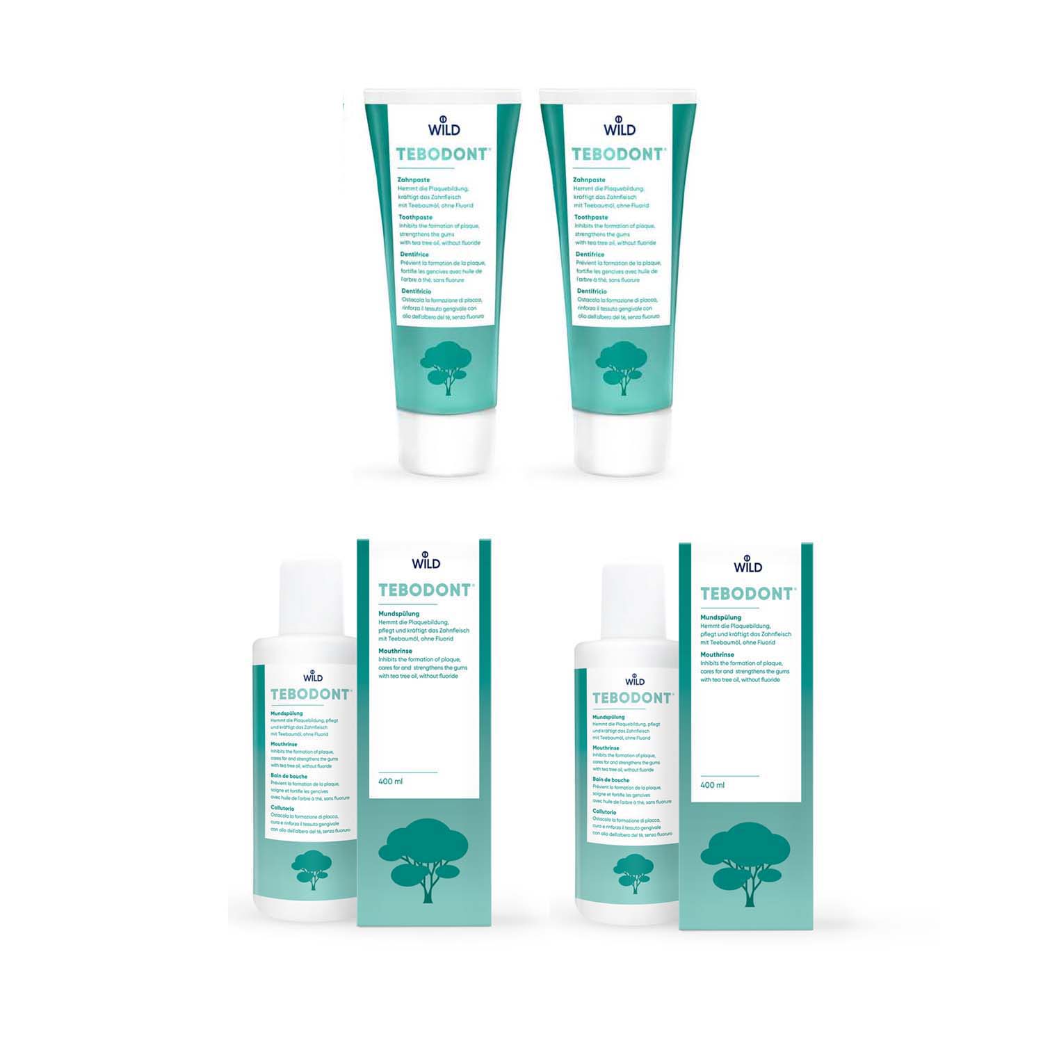 Pack Valentín - 2 Enjuagues + 2 pastas dentales